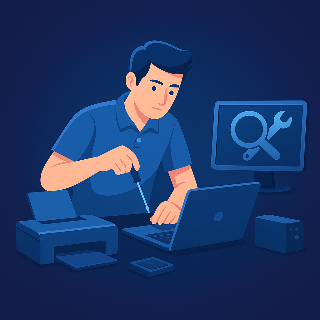 تعمیرات تخصصی لپتاپ، پرینتر و کامپیوتر